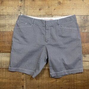 Women's Dockers Blue/White Chino Shorts size 12P